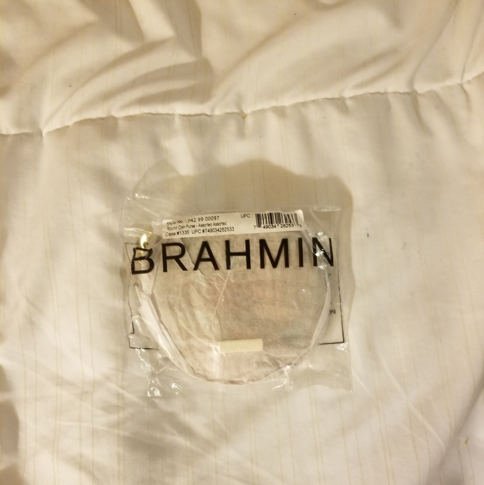 Nwt Brahmin round coin purse